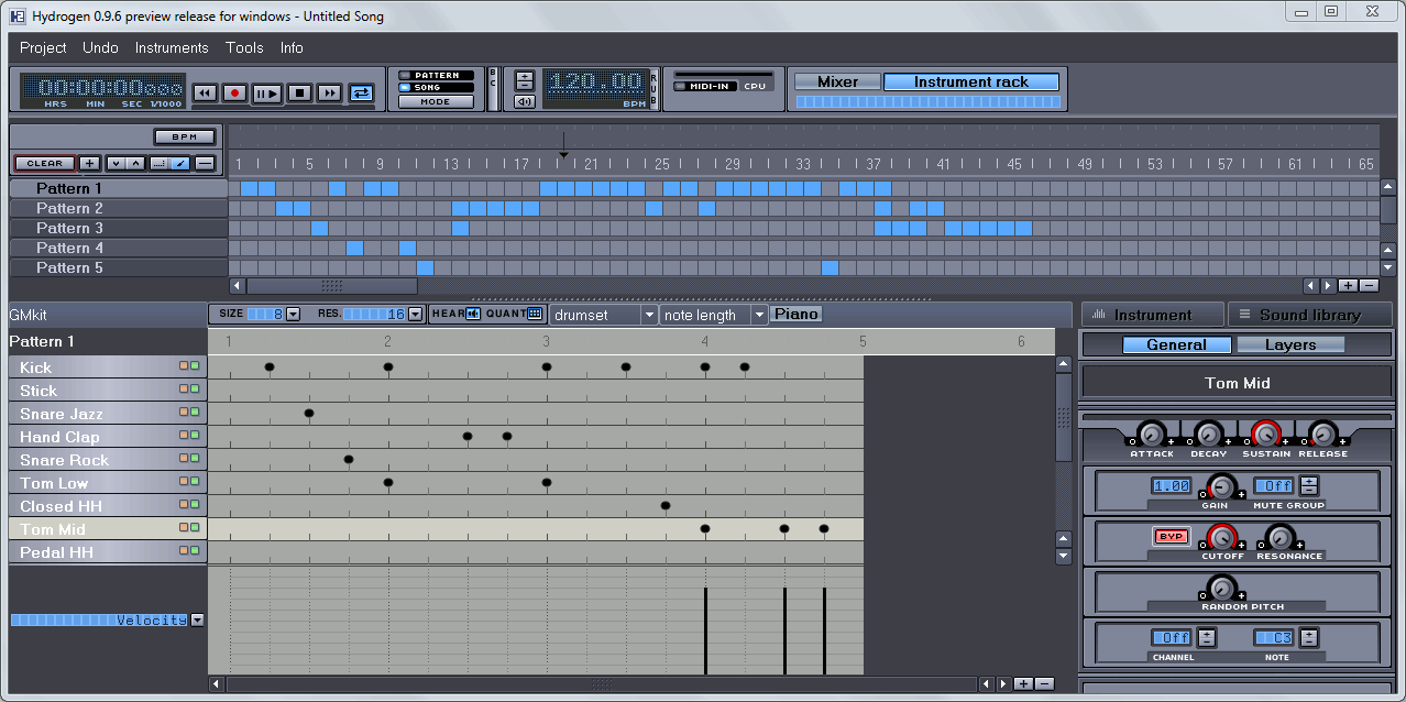 free music production software midi download